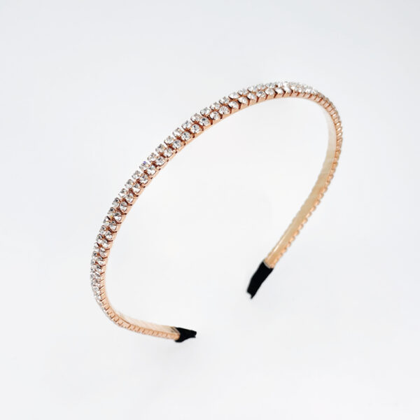 Serre-tête bronze à strass