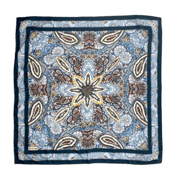 Imprimé cachemire bleu