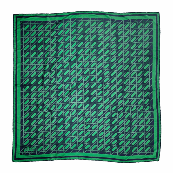 Imprimé graphique losanges vert