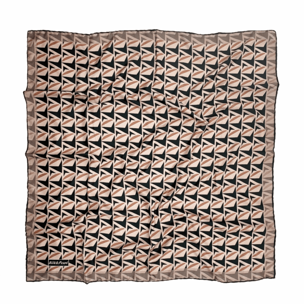 Imprimé graphique beige et noir