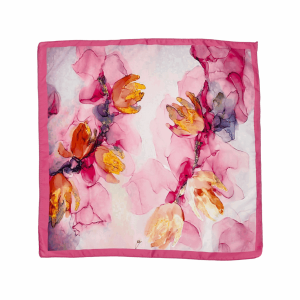 Imprimé fleuri pivoine rose