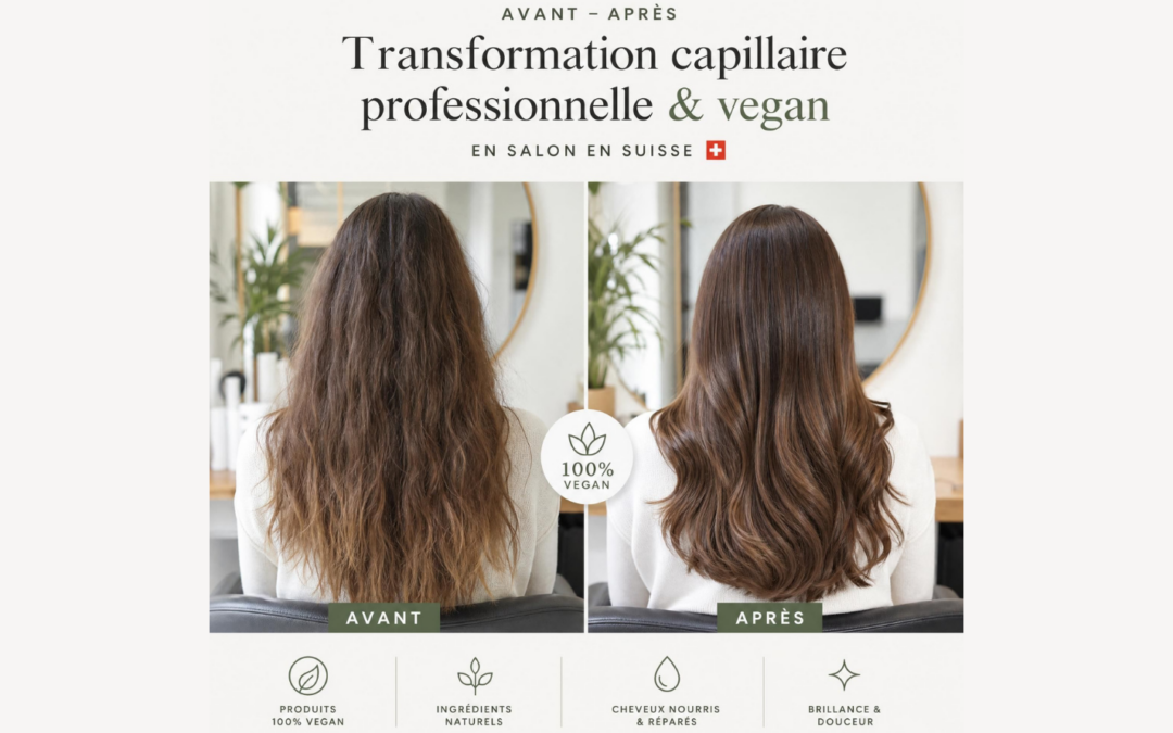Soins capillaires professionnels vegan en suisse : 3 transformations réelles qui prouvent que ça marche