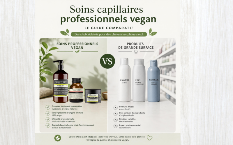 Soins capillaires professionnels vs grande surface : le guide comparatif pour choisir tes produits coiffure vegan en suisse